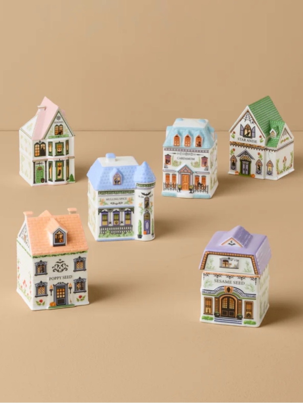 Lenox Spice Village Halloween Set